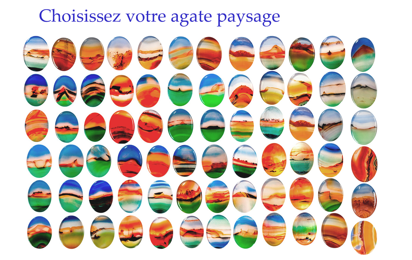 Agate paysage Lanscape agate