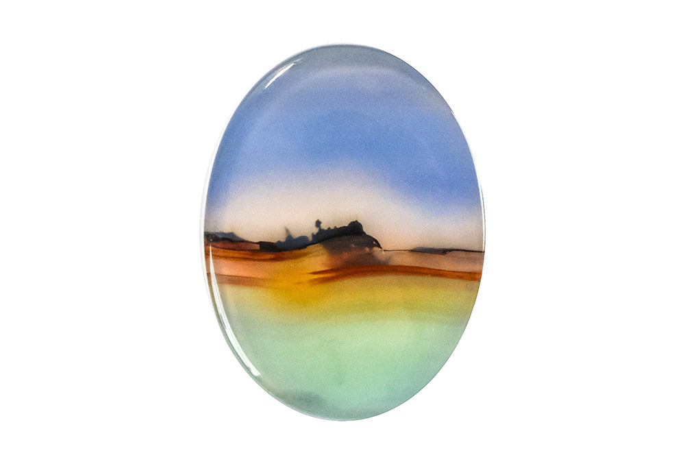 Agate paysage 18x24mm