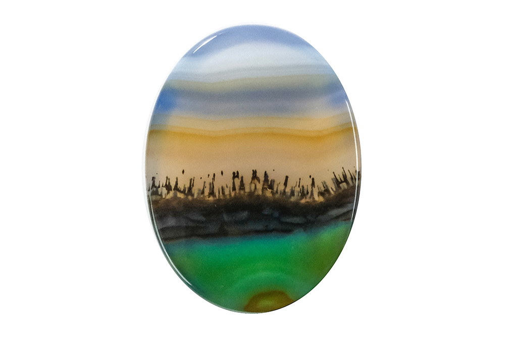 Agate paysage 18x24mm