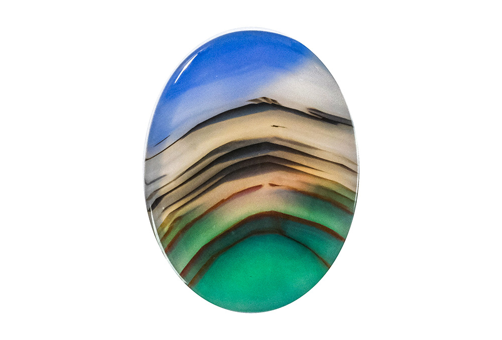 Agate paysage 18x24mm