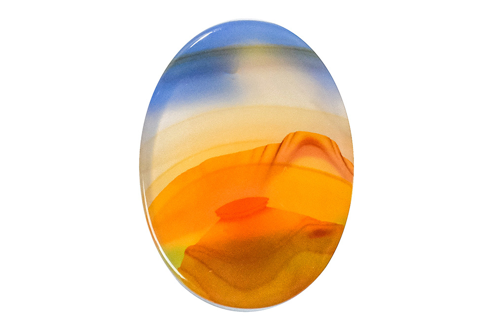 Agate paysage 18x24mm