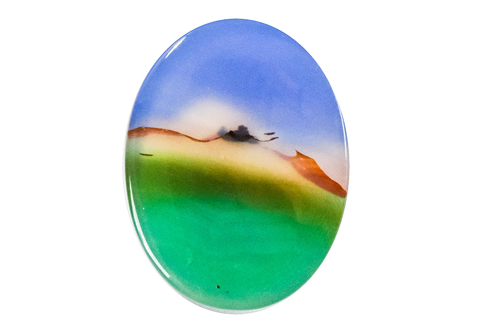 Agate paysage 18x24mm