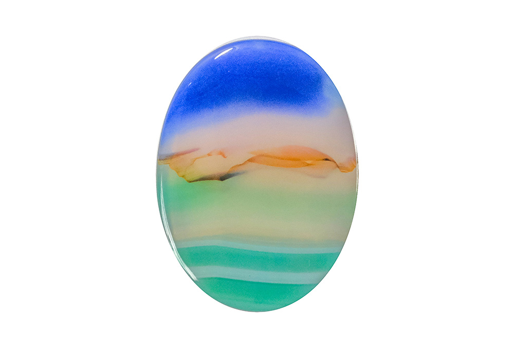 Agate paysage 18x24mm