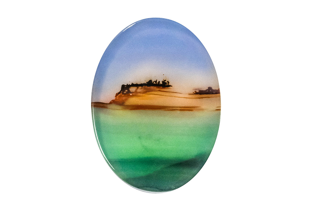 Agate paysage 18x24mm