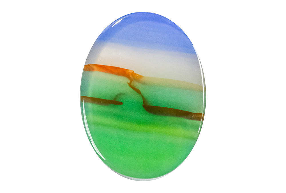 Agate paysage 18x24mm