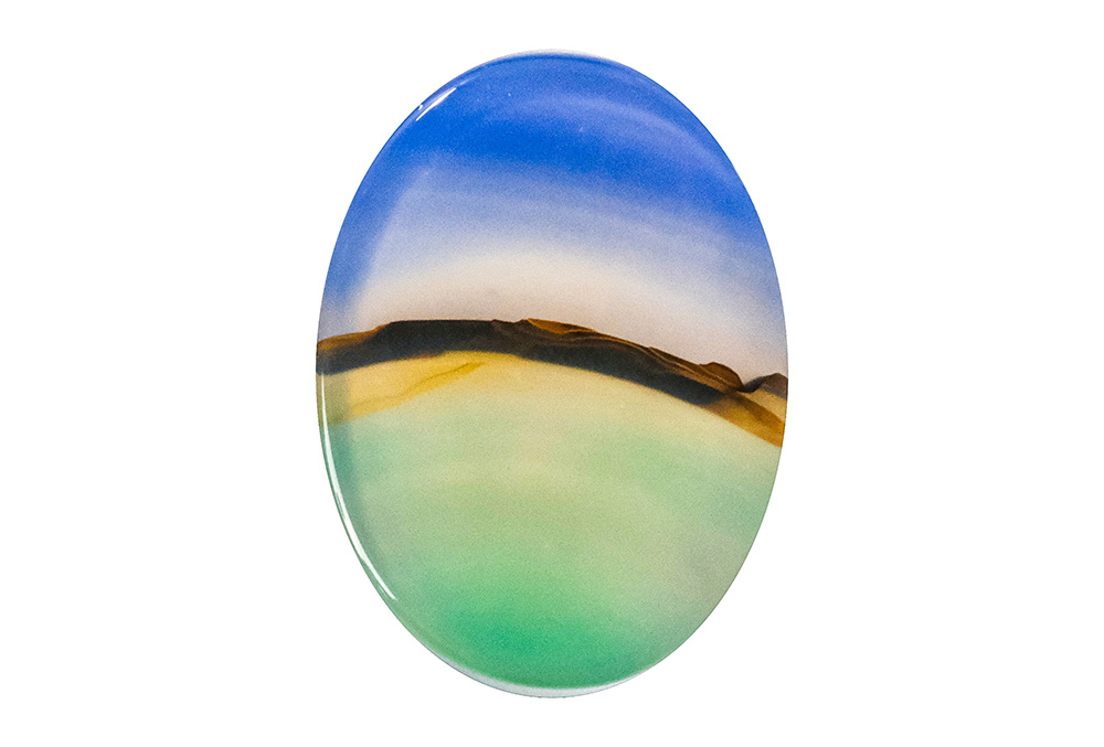 Agate paysage 18x24mm