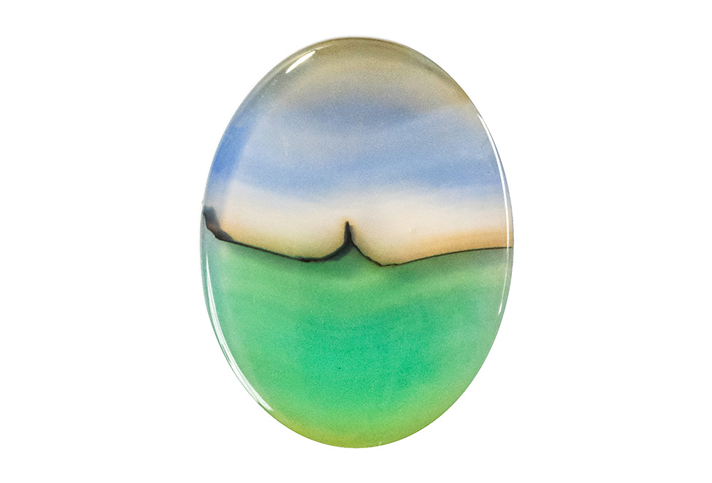 Agate paysage 18x24mm