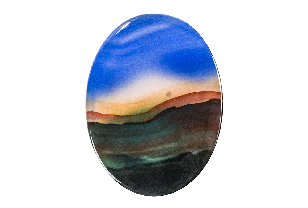 Agate paysage 18x24mm