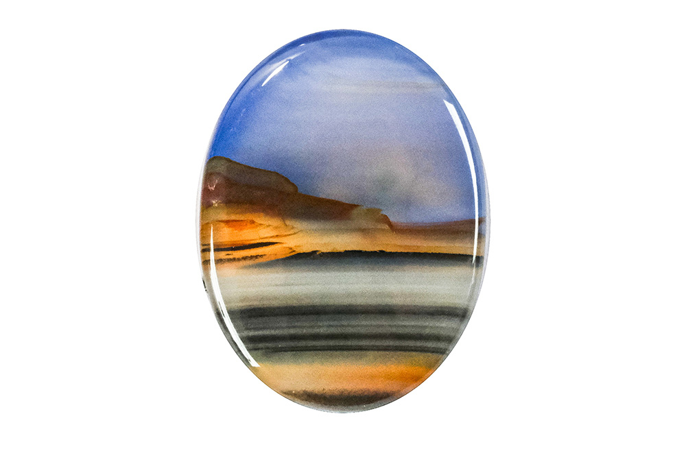 Agate paysage 18x24mm