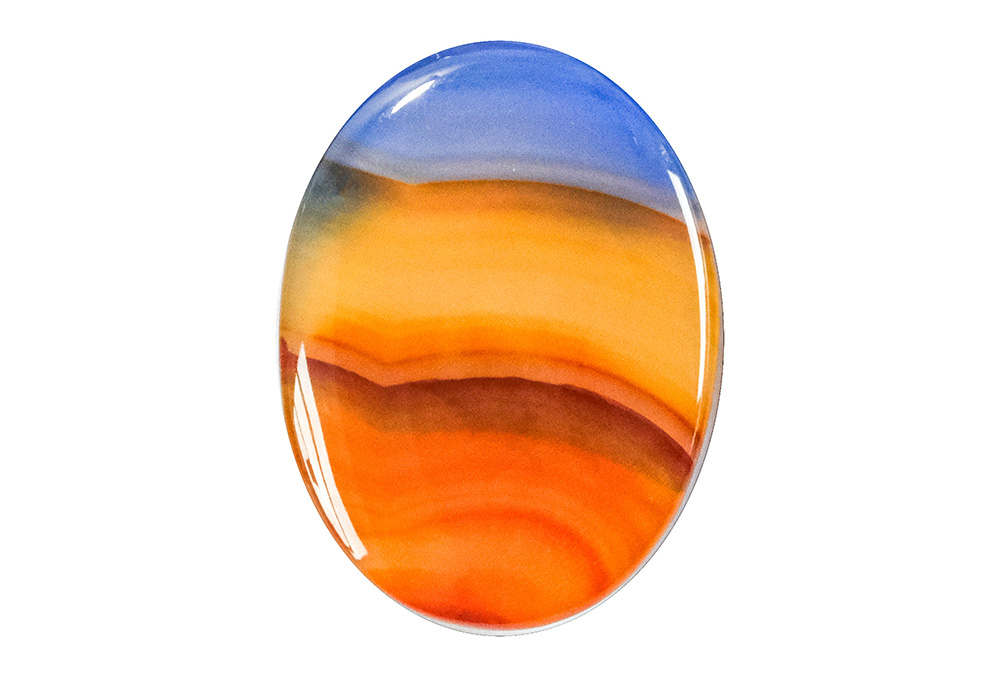 Agate paysage 24x18 mm