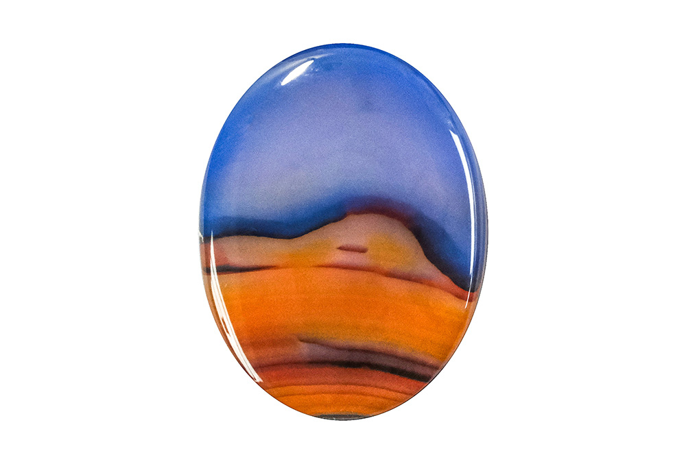 Agate paysage 24x18 mm