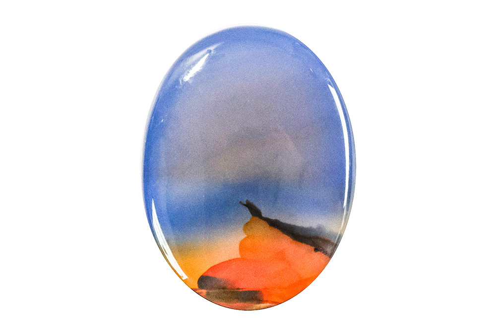 Agate paysage 24x18 mm