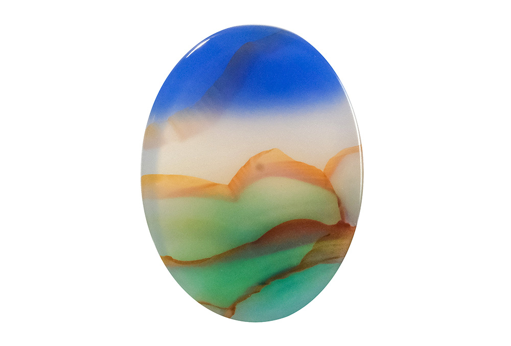 Agate paysage 24x18 mm