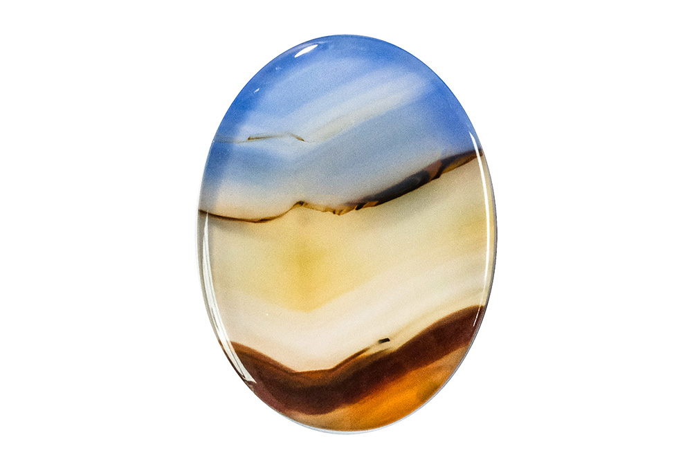 Agate paysage 24x18 mm