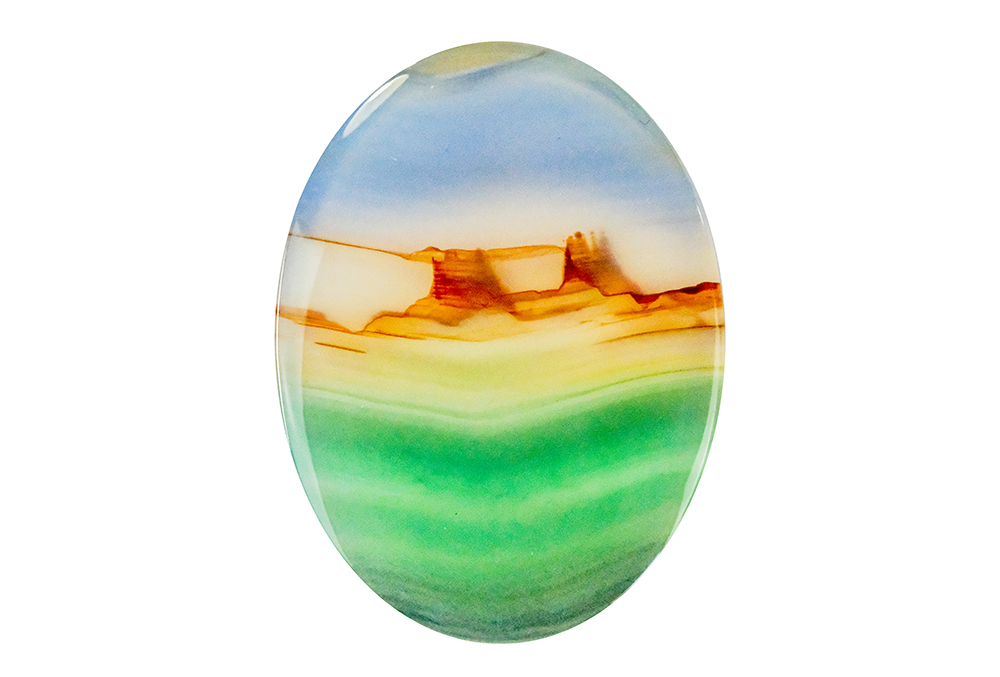 Agate paysage 18x24mm