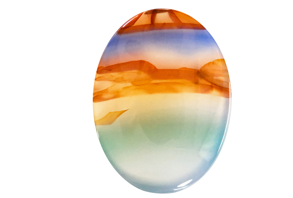 Agate paysage 18x24mm