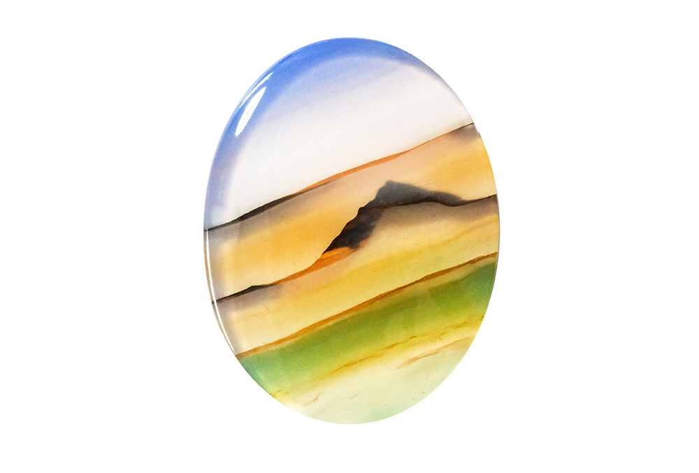 Agate paysage 18x24mm