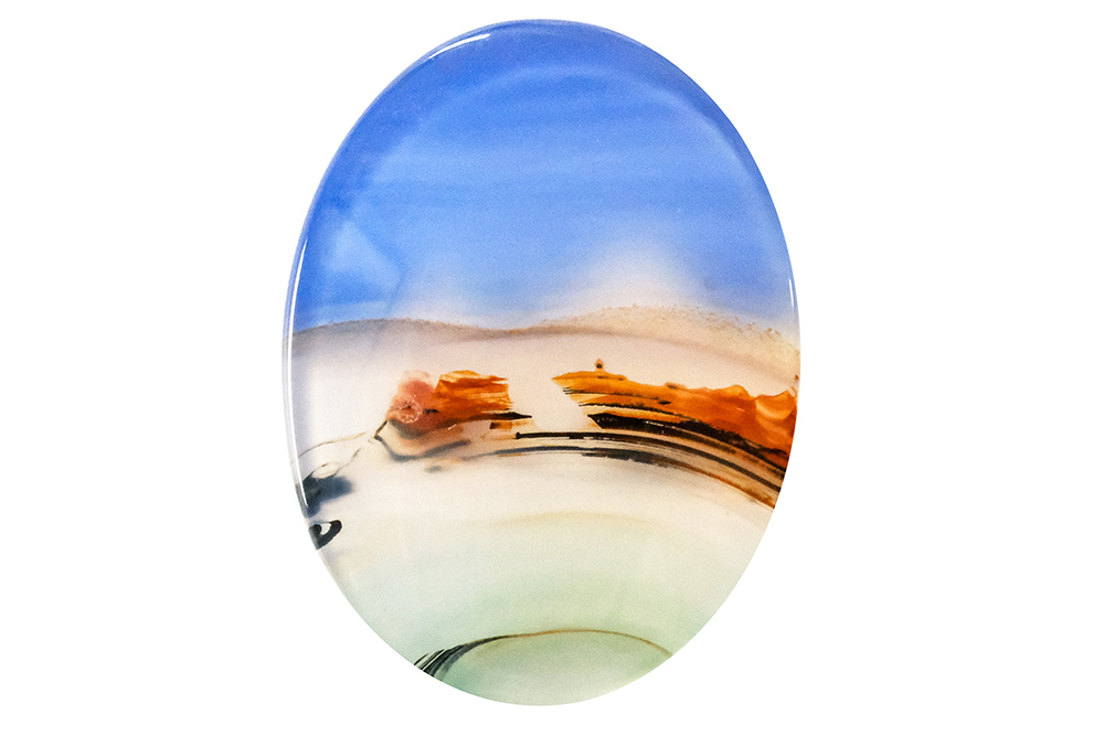 Agate paysage 18x24mm