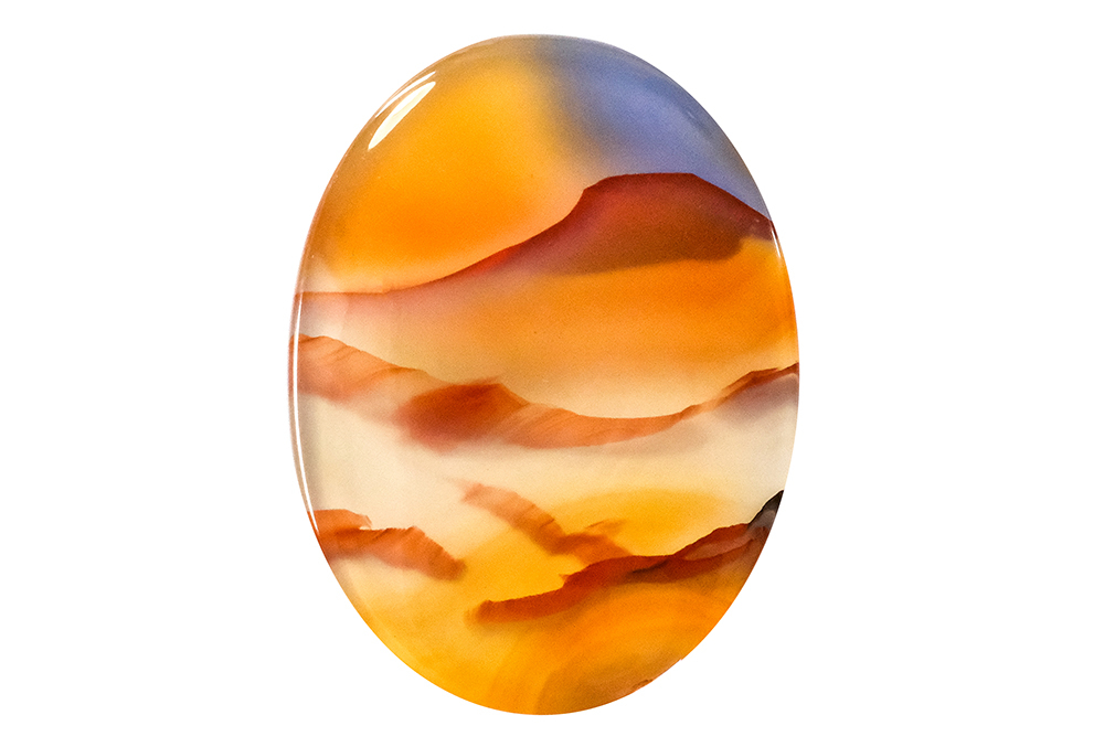 Agate paysage 18x24mm