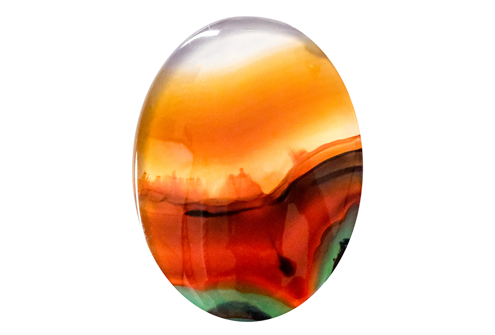 Agate paysage 18x24mm