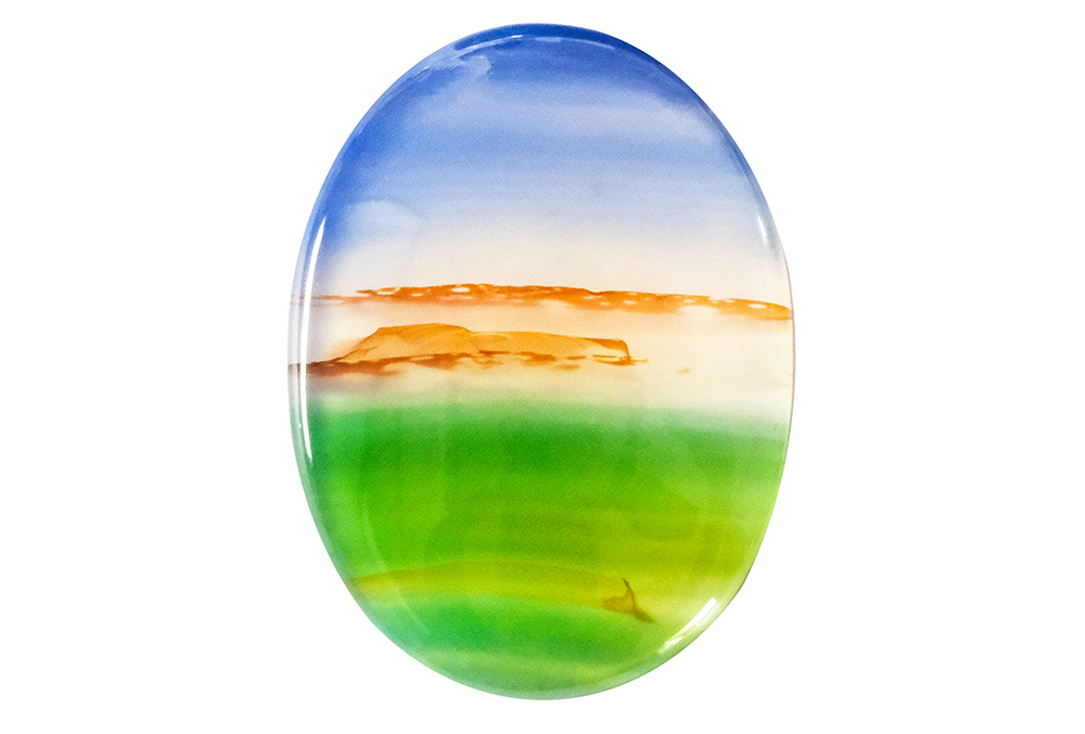 Agate paysage 18x24mm