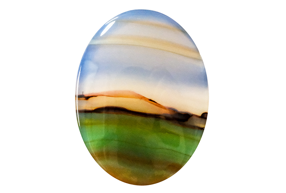 Agate paysage 18x24mm