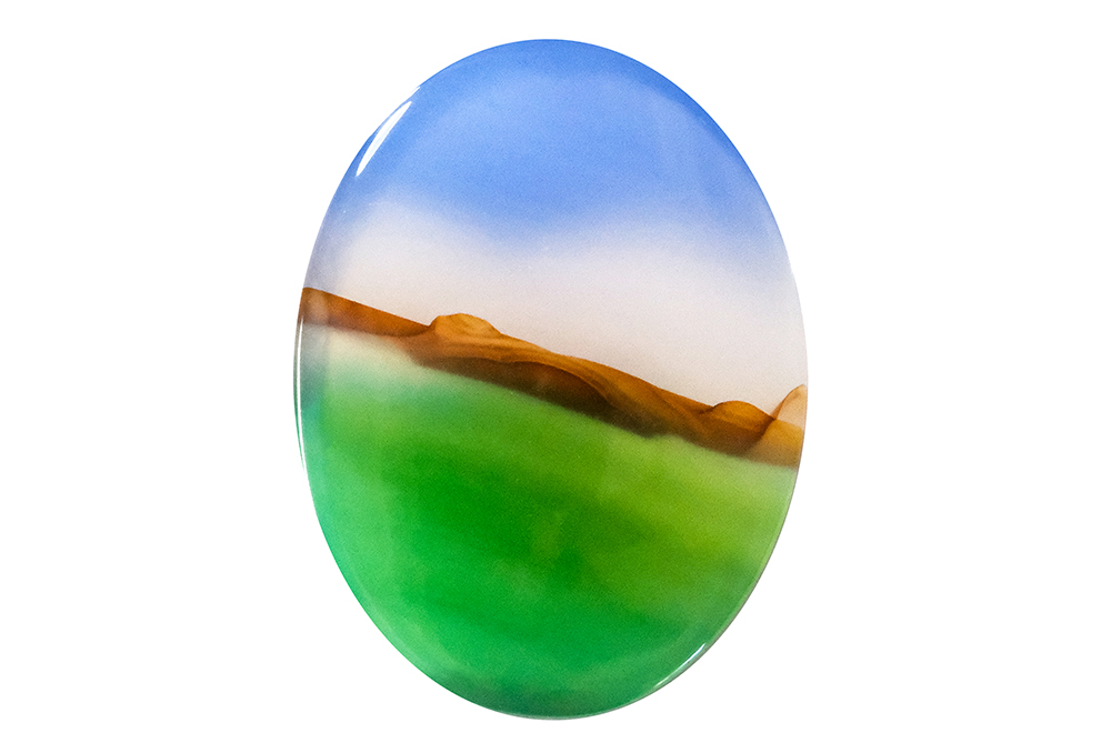 Agate paysage 18x24mm