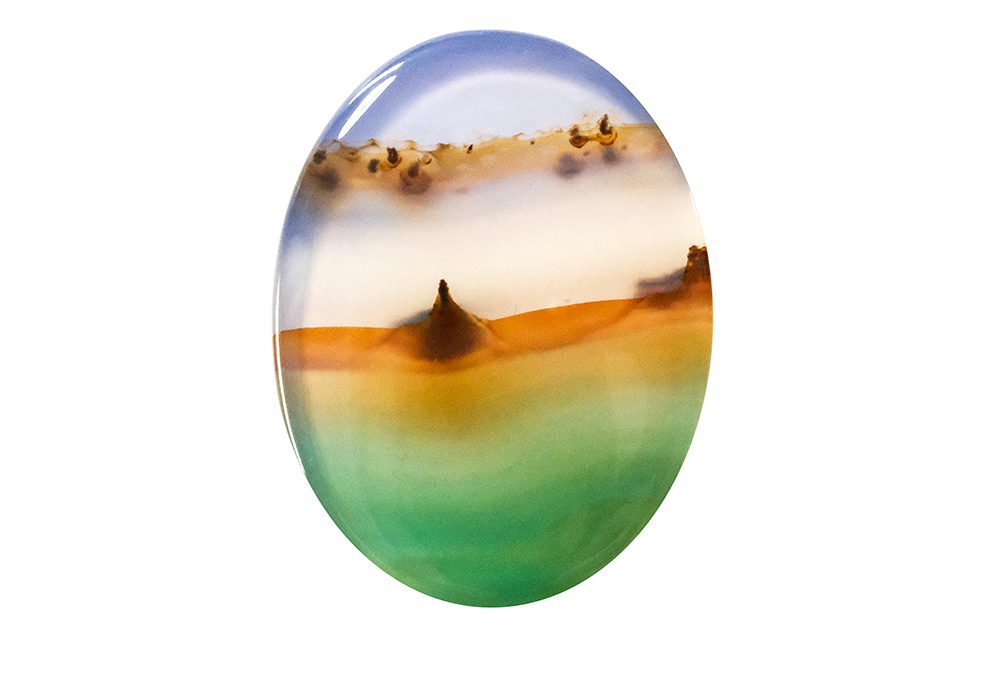 Agate paysage 18x24mm