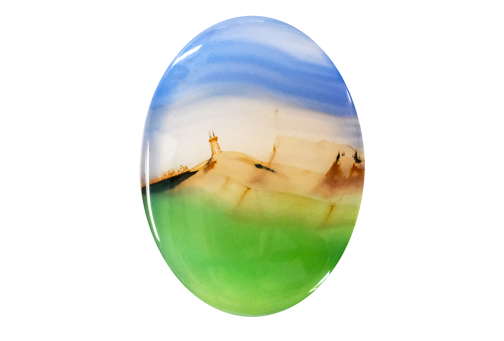 Agate paysage 18x24mm