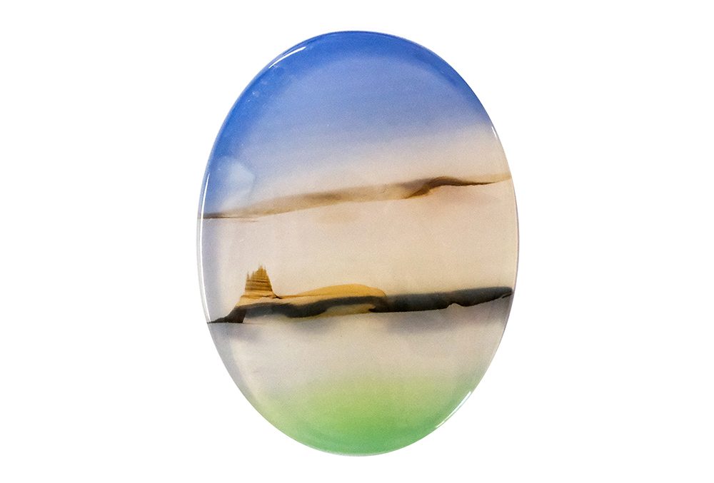 Agate paysage 24x18mm