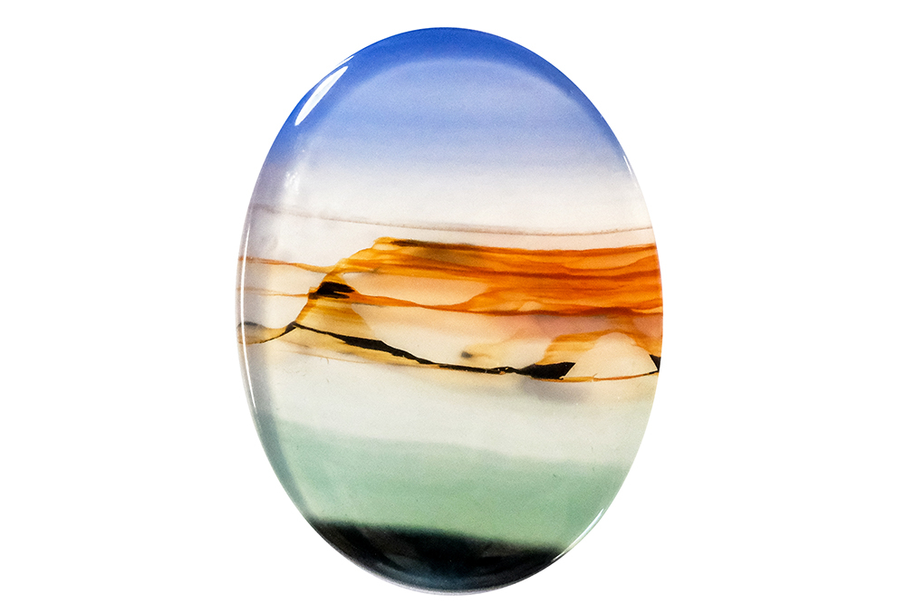 Agate paysage 24x18 mm