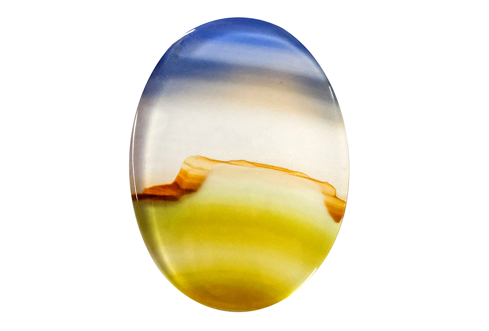 Agate paysage 20x15mm