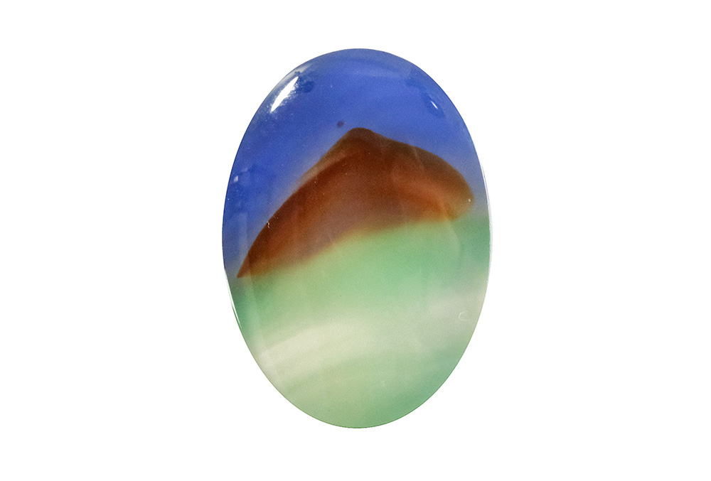 Agate paysage 18x13mm