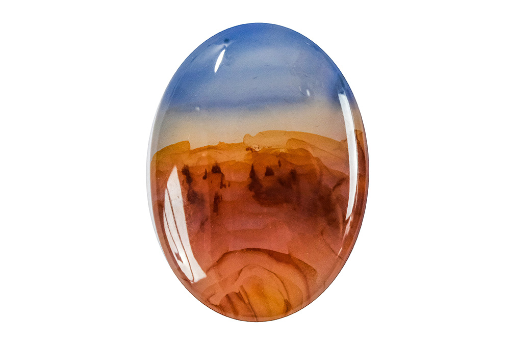 Agate paysage 18x13mm