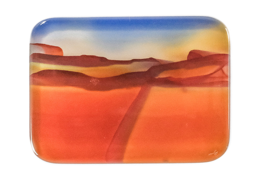 Agate paysage 22x16mm