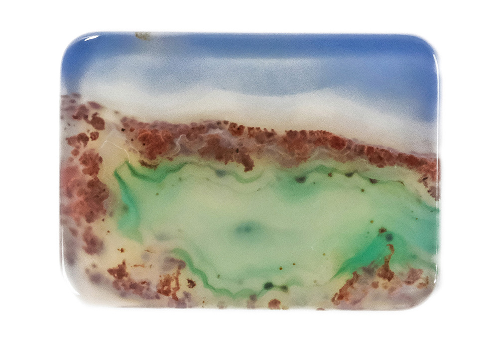 Agate paysage 22x16mm