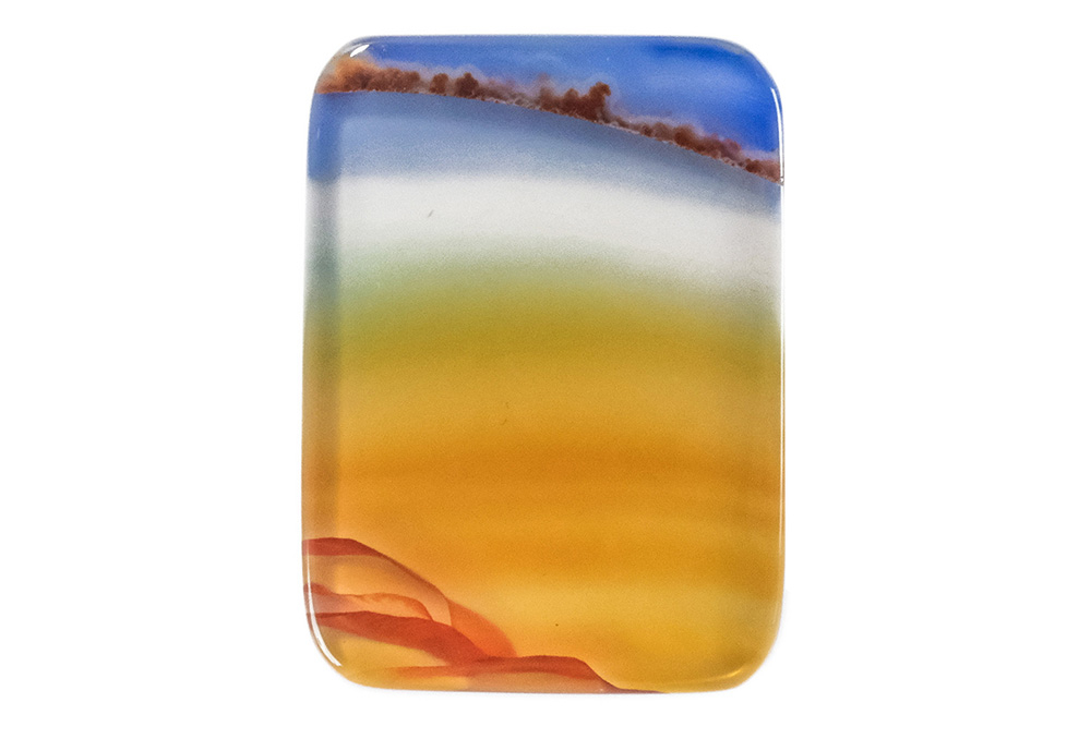 Agate paysage 22x16mm