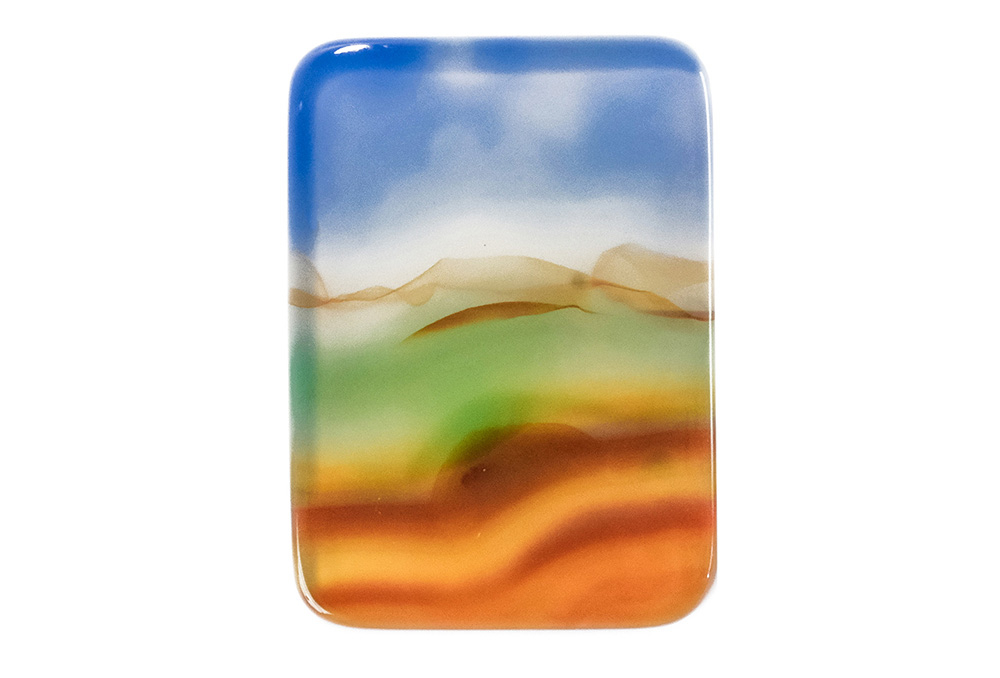 Agate paysage 22x16mm