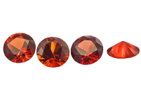 Saphir orange-rouge (rond calibré) 0.56ct