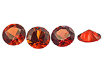 Saphir orange-rouge (rond calibré) 0.91ct
