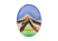 Agate paysage 18x24mm
