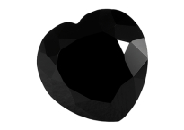 Spinelle noir calibré forme cœur 10mm