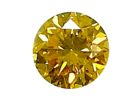 Diamant jaune "natural fancy intese yellow" 0.33ct