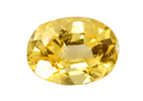 saphir jaune  Yellow sapphire 0.43ct