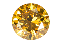 Diamant jaune "natural fancy intense yellow" 0.52ct